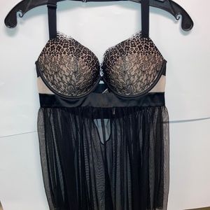 marked down VICTORIA SECRET lingerie Black and Tan
